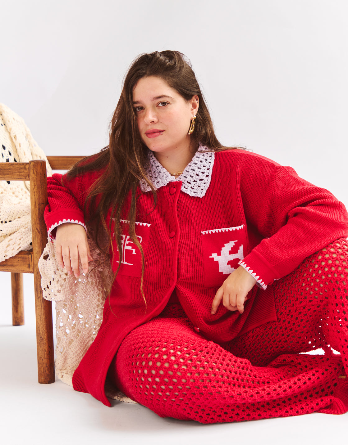 Camisa tricô grafismos