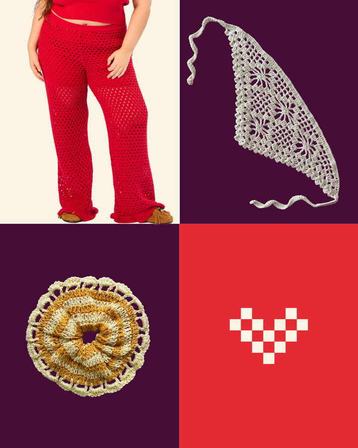 CALÇA TOMATO + SCRUNCHIE + BANDANA