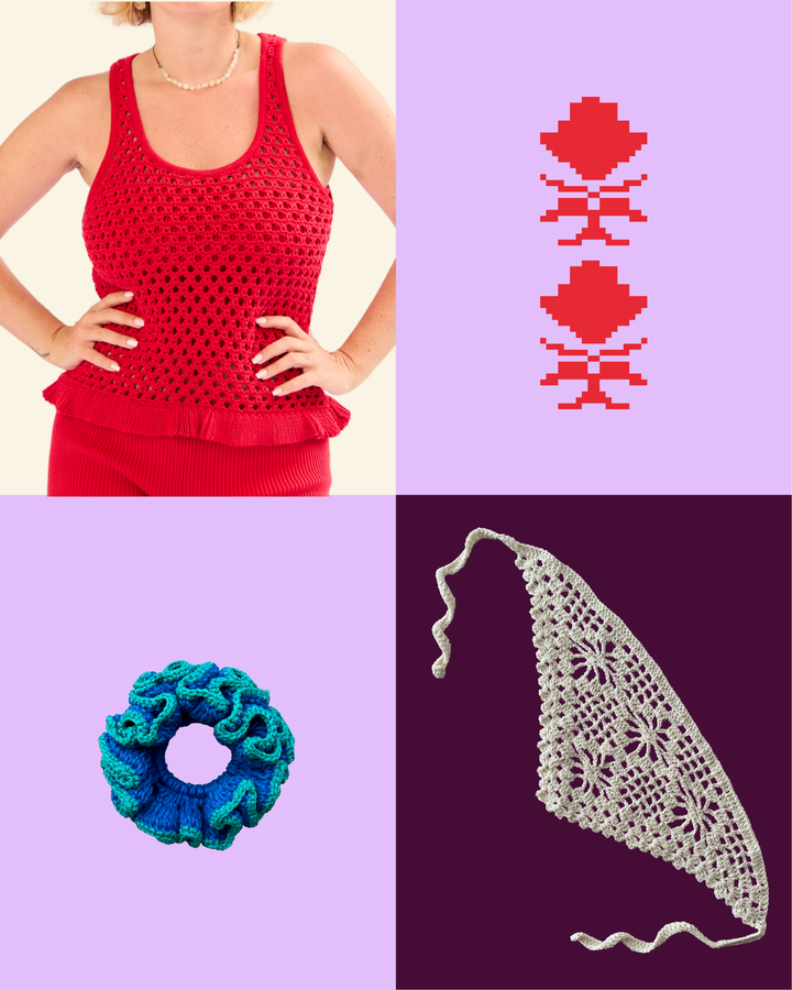 REGATA TOMATO + SCRUNCHIE + BANDANA
