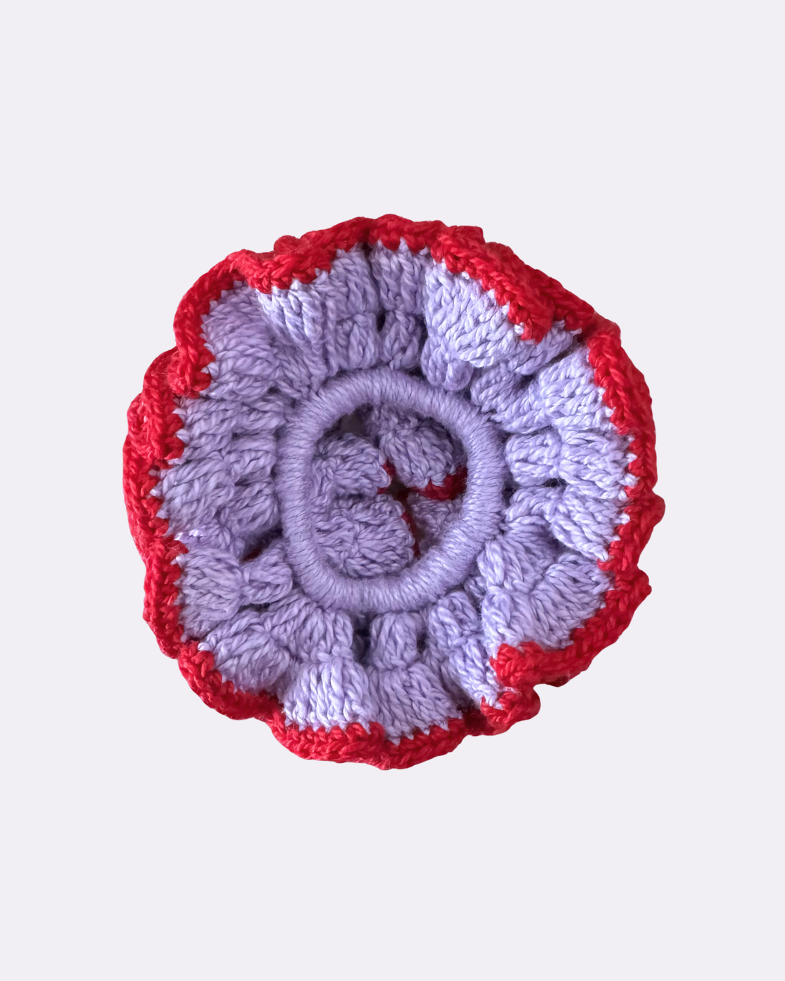 Scrunchie Crochê Contraste Galga