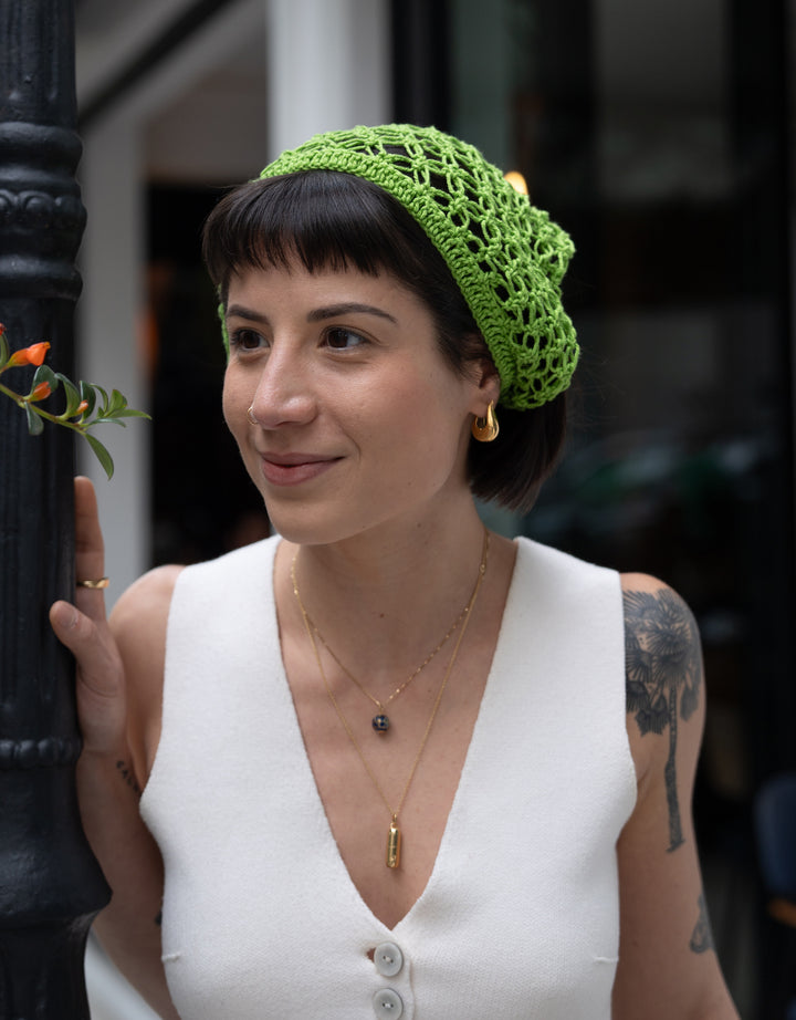 Bandana crochê ponto segredo